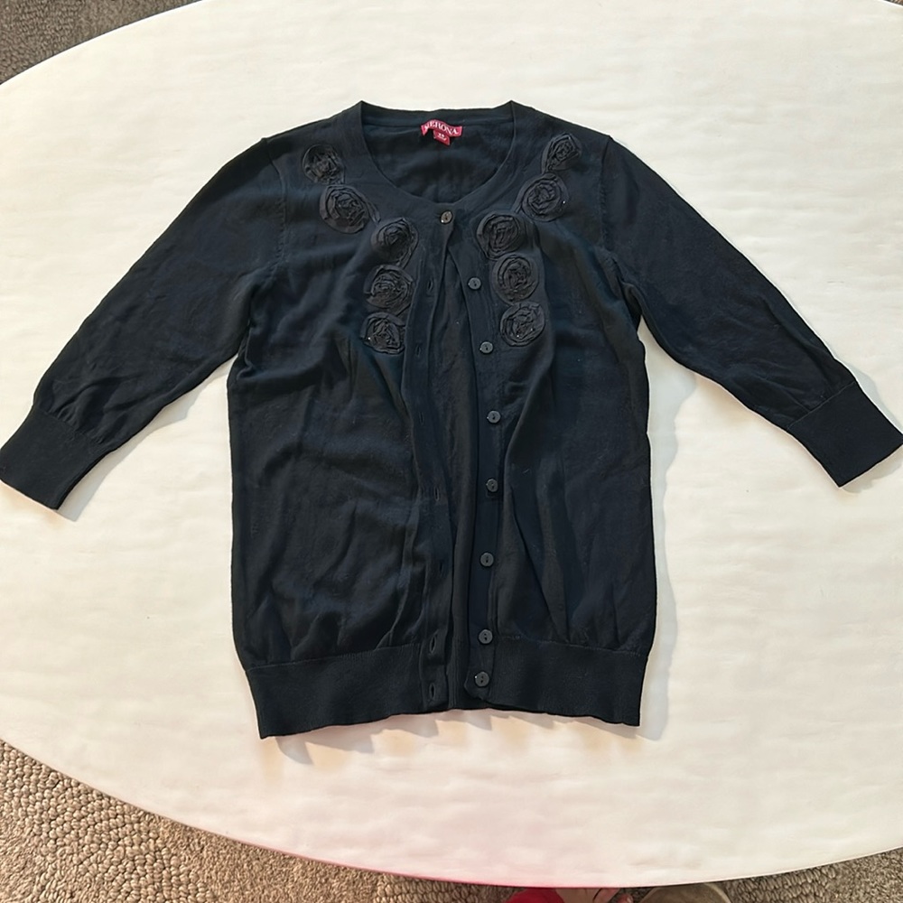 Black cardigan